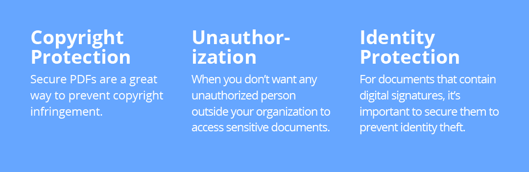 Benefits of securely sharing PDFs