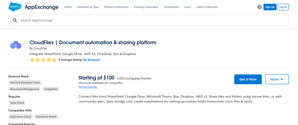 Step 1 - Installing from AppExchange