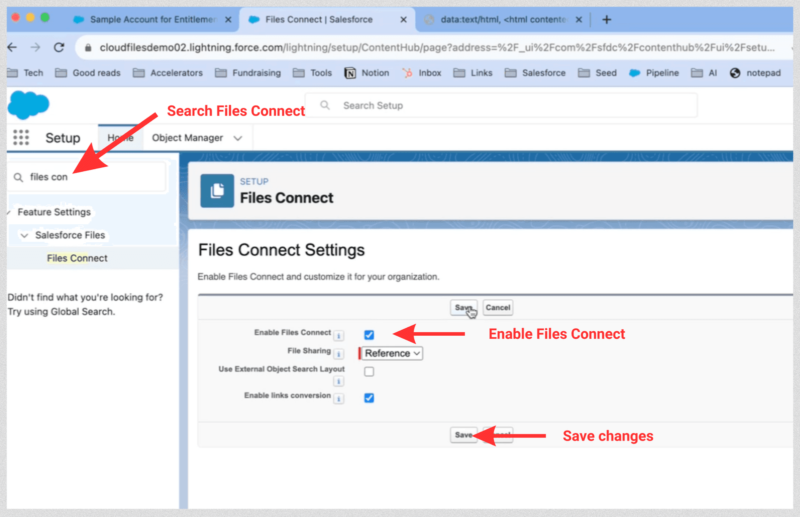 Step 1- Enable Files Connect