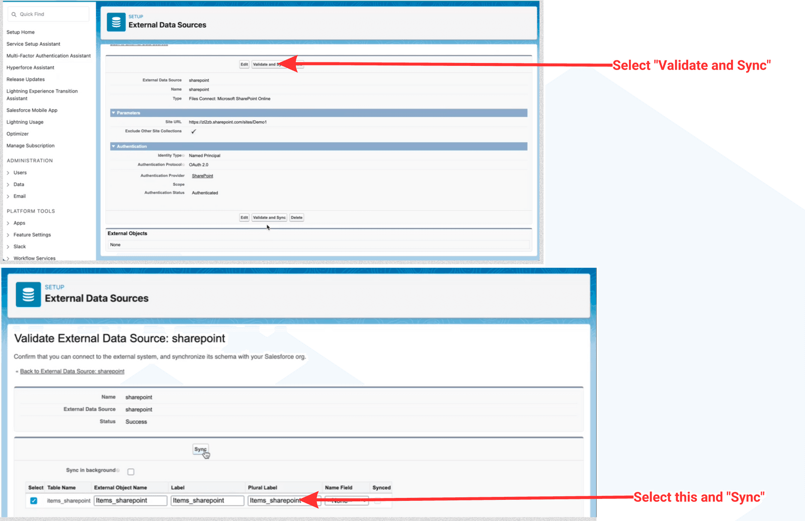 Step 6: Validate and Sync
