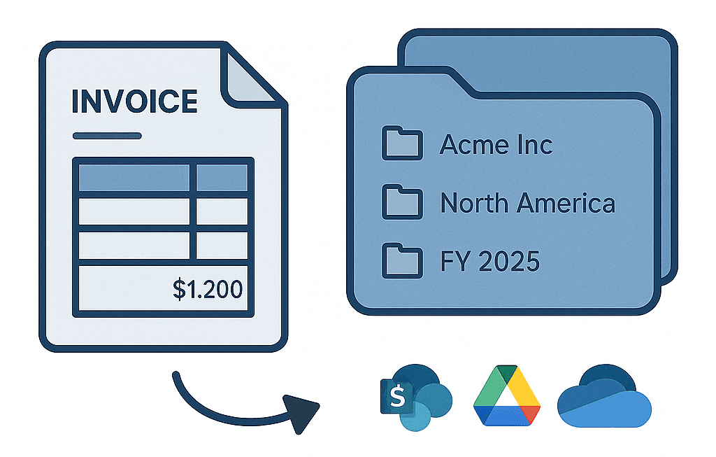 Auto organize - invoice