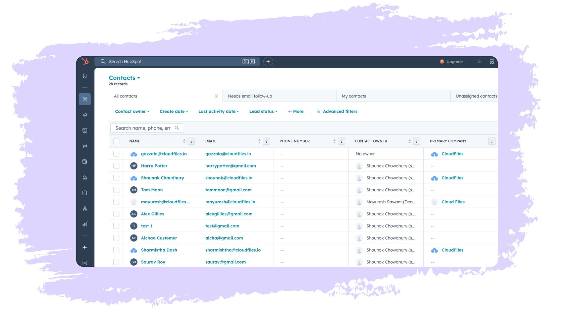 Automatically Capture Contacts