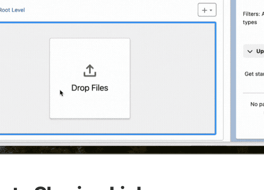 Drag & drop files