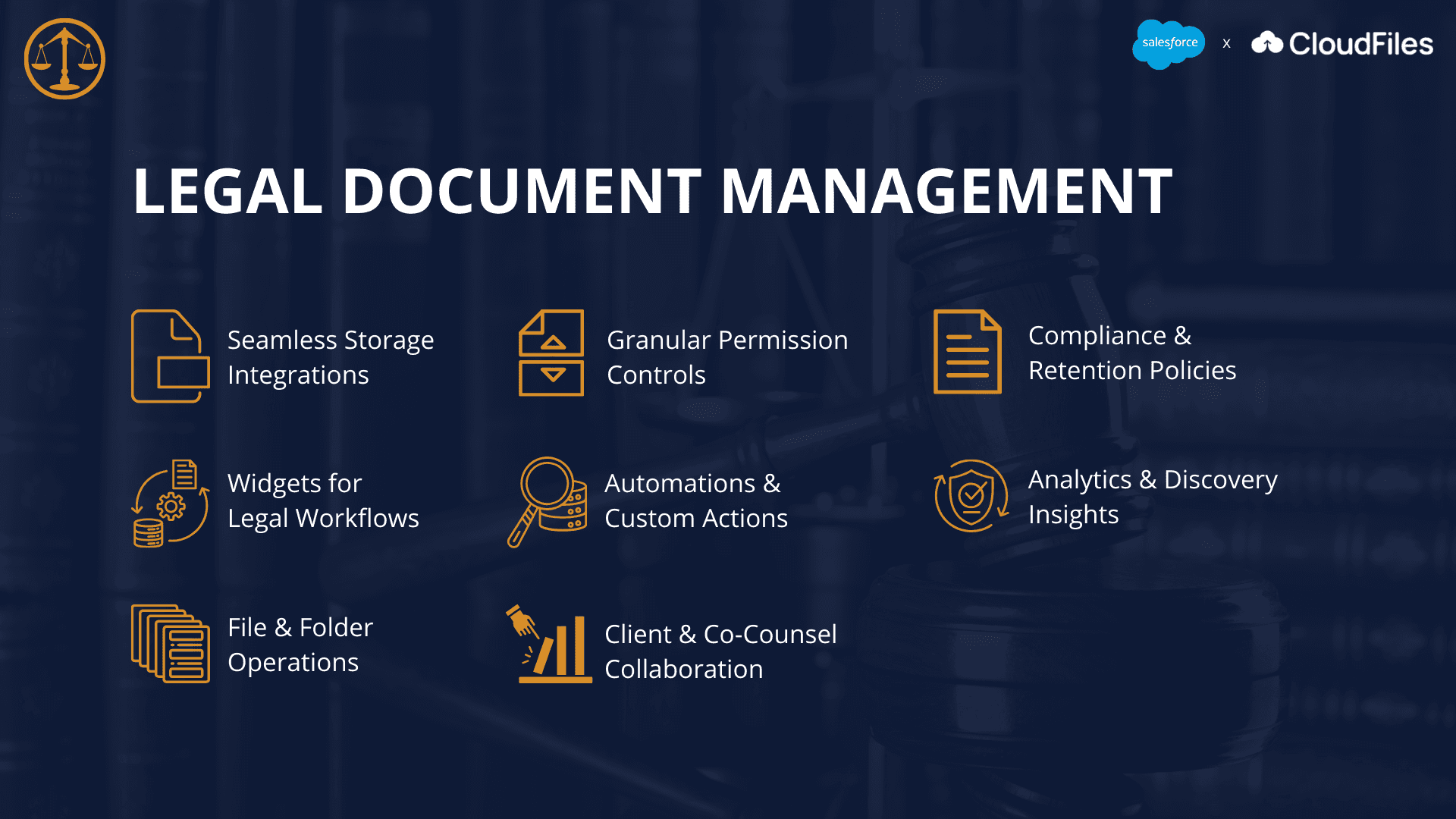 Legal Document management using CloudFiles