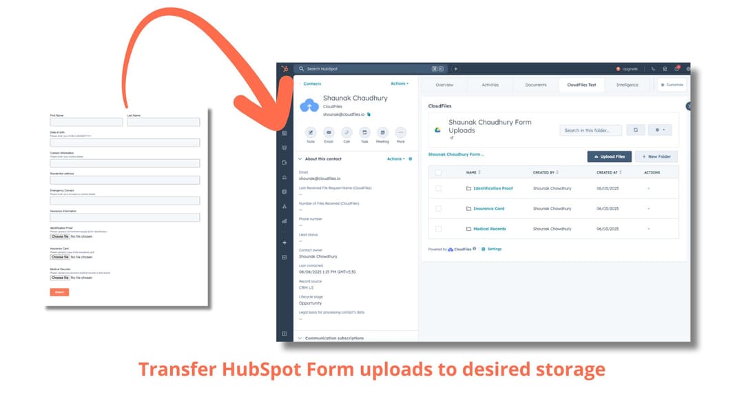 Move HubSpot Form Files