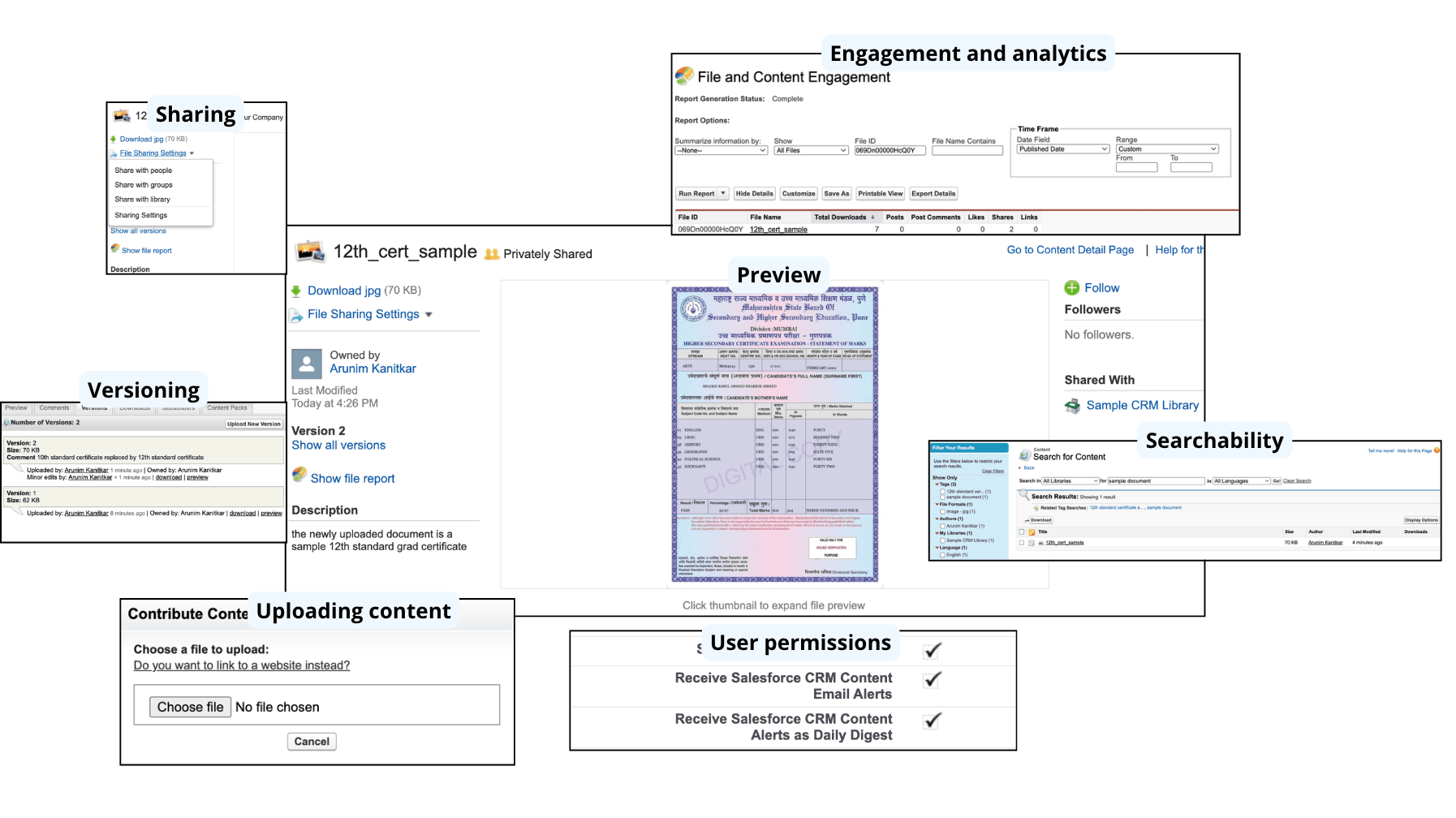 crm content features