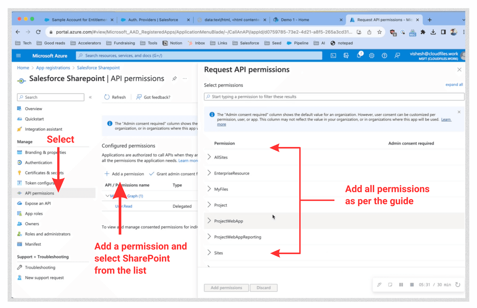 Step 4 - API permission