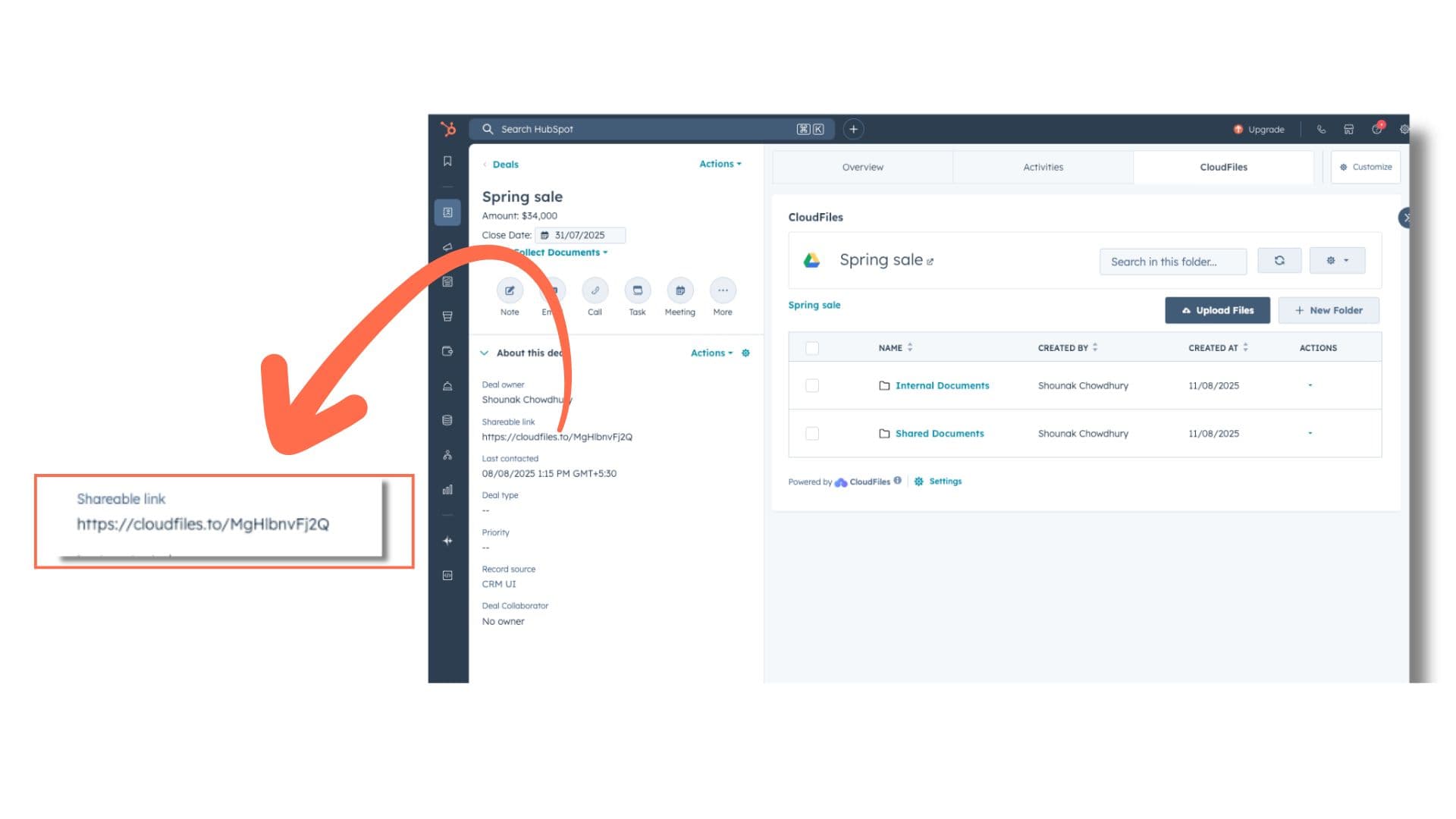 Automate Deal Folders with Selective Sharing
