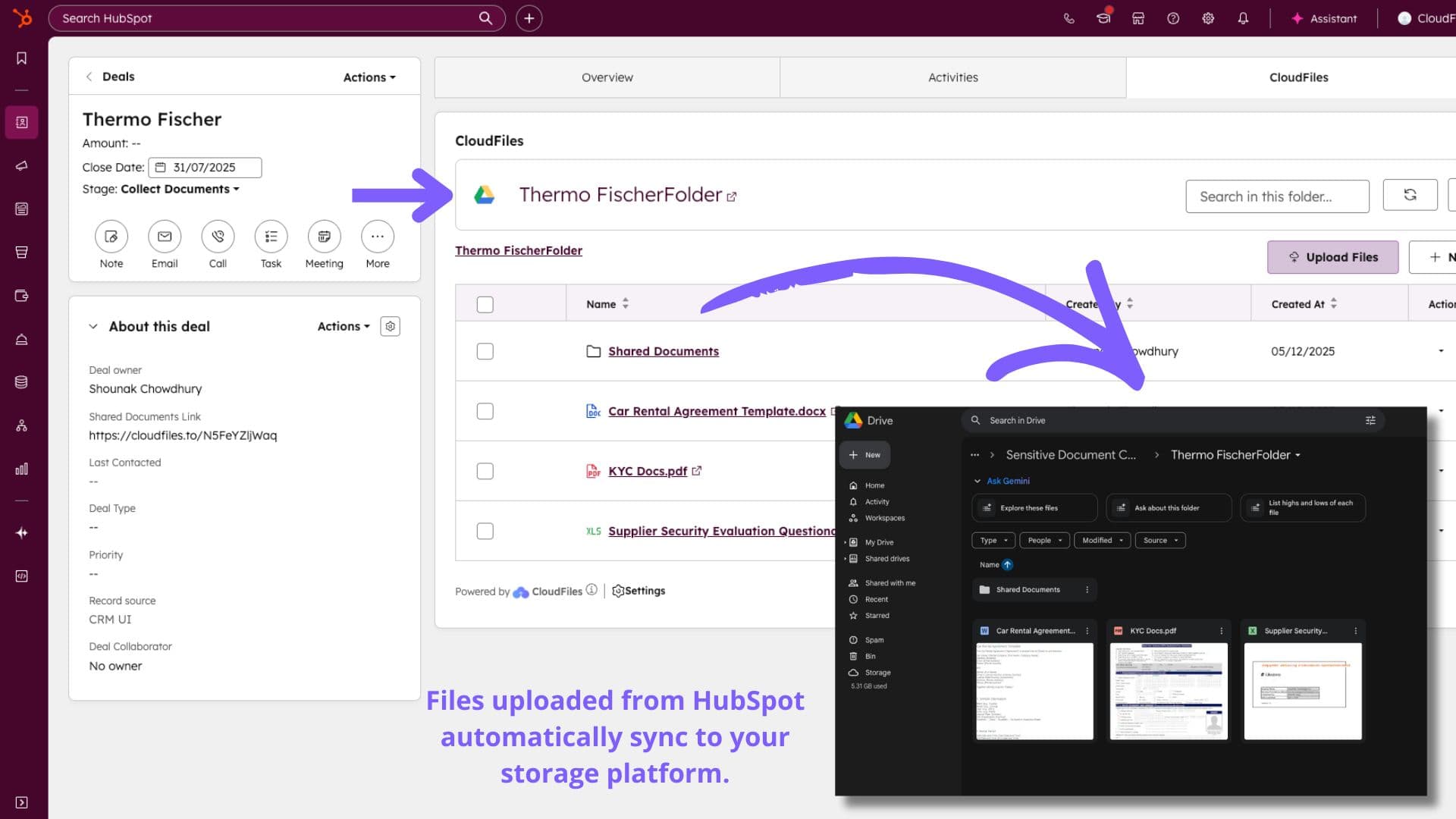 Bi-directional sync with cloud storage