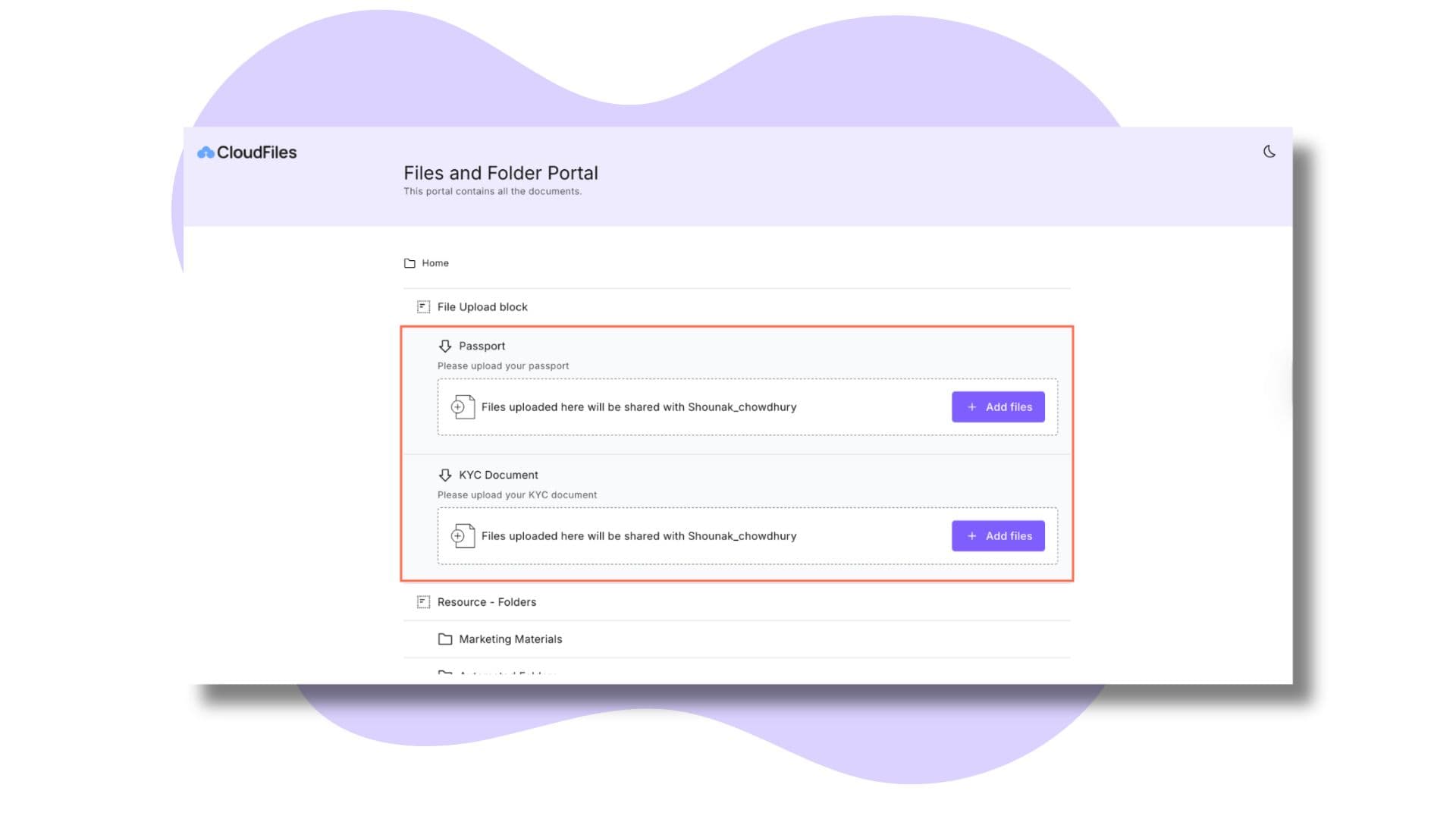 Collect sensitive documents in a compliant way
