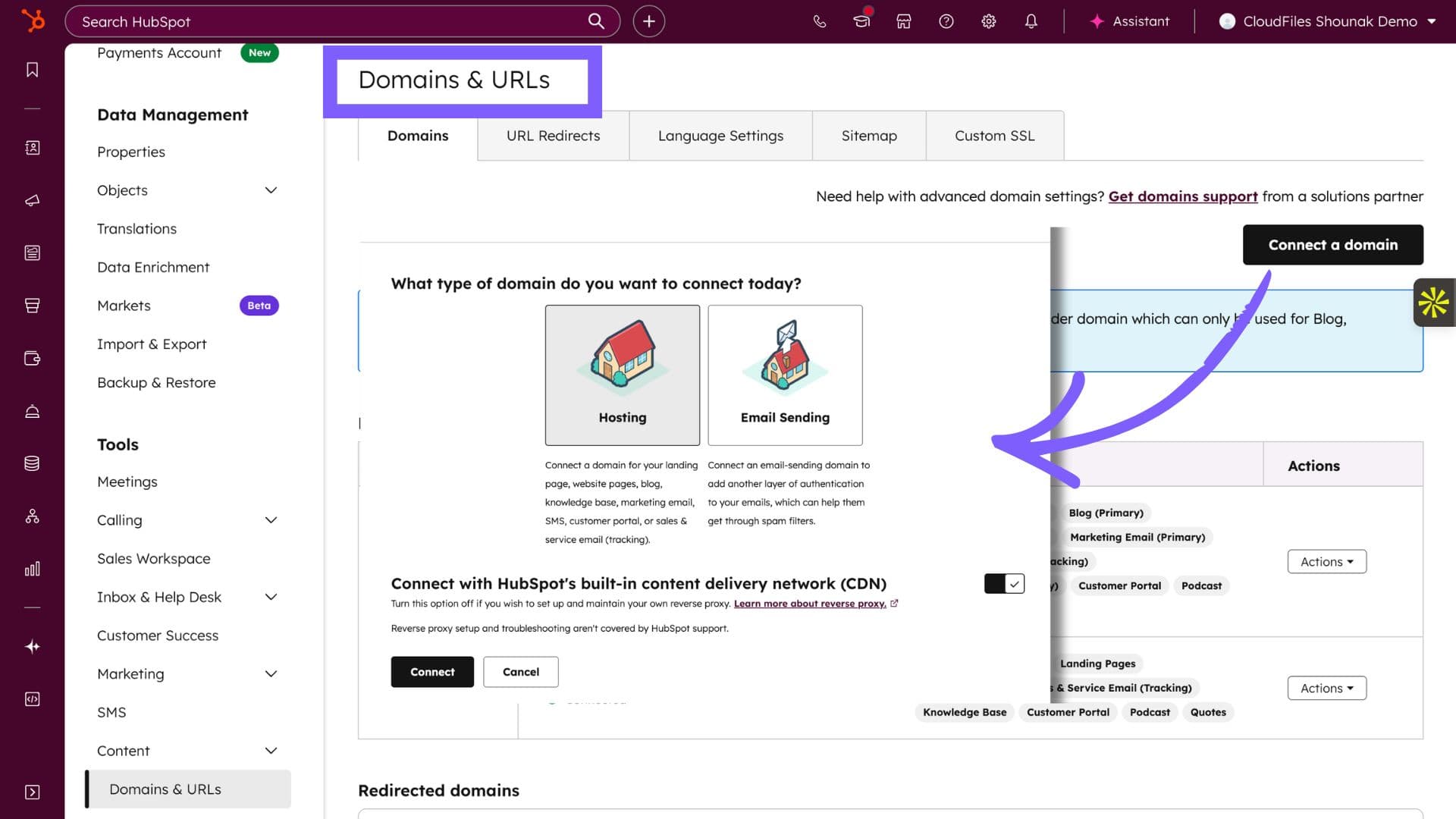 Custom Domain File Hosting