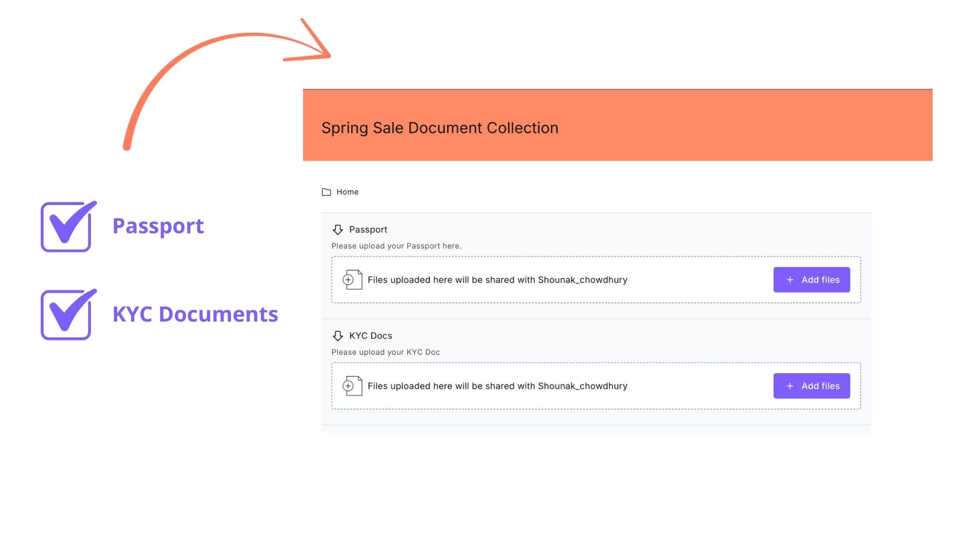 Selective collection of documents